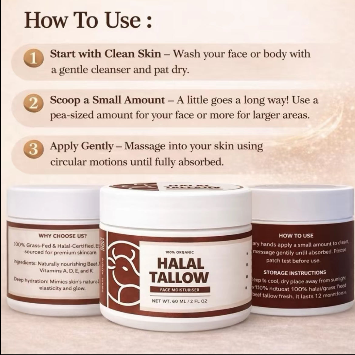 Face Moisturiser 2x60ML (Free Shipping included)