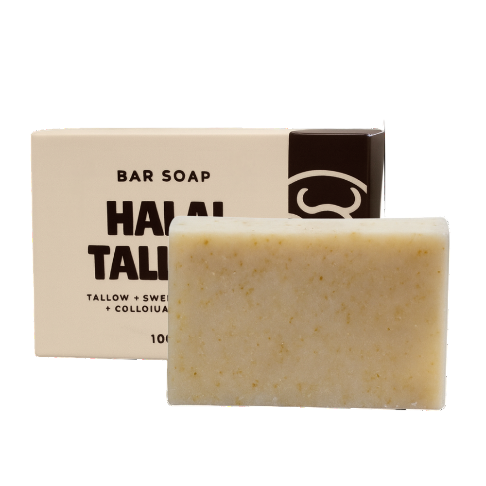 Tallow/colloidal oatmeal soap