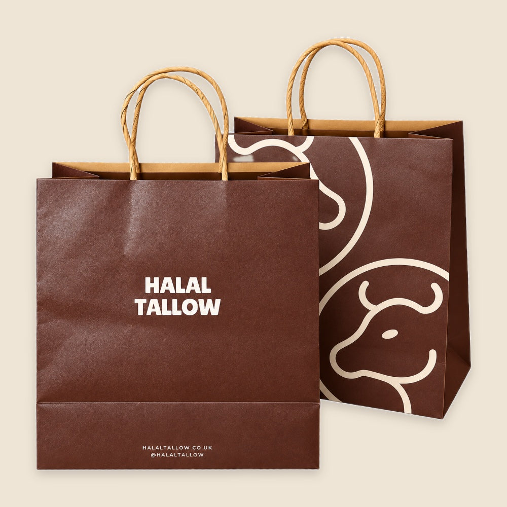Halal Tallow brown paper gift bag